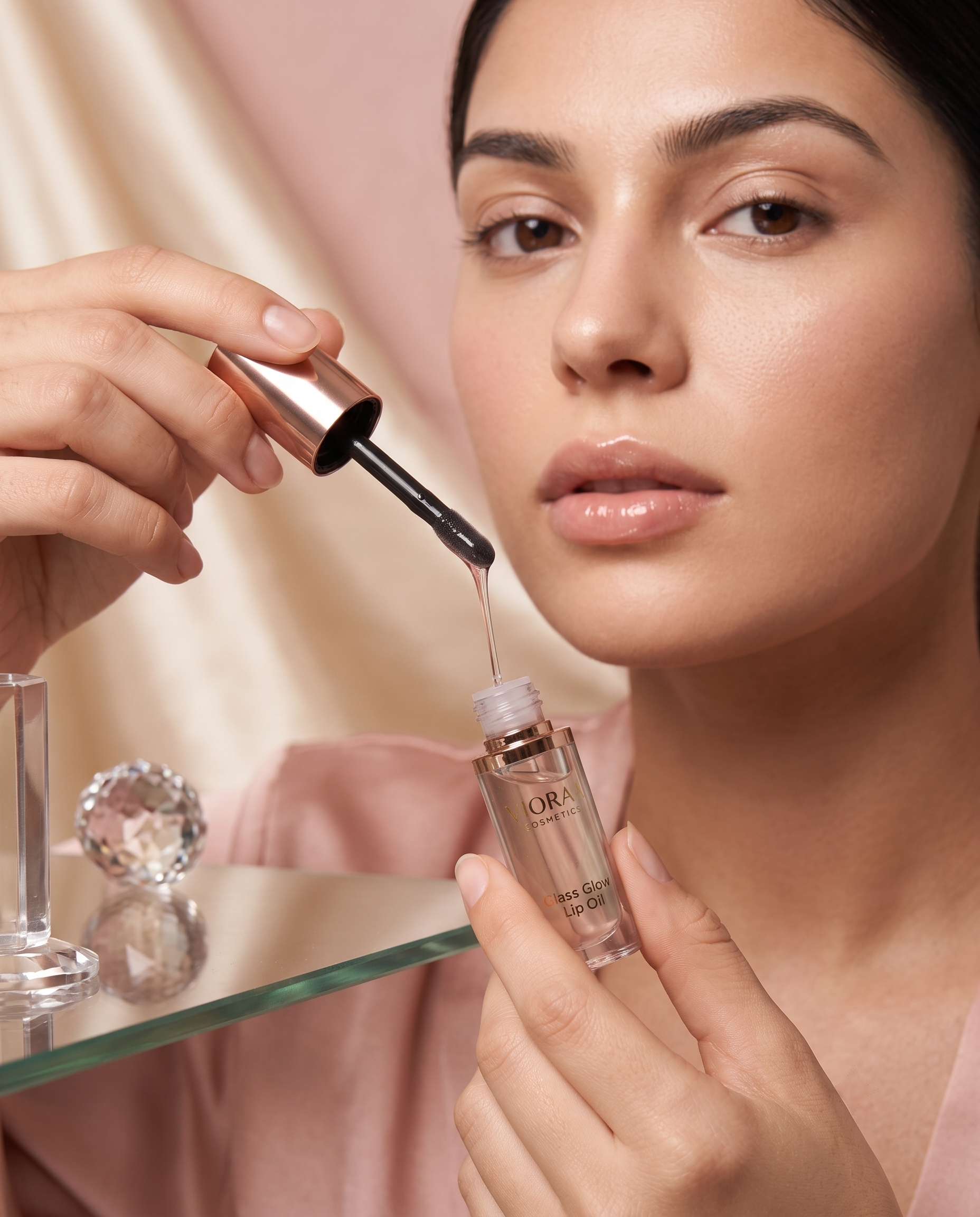 Vioraa Cosmetics – Glass Glow Lip Oil - Image 2